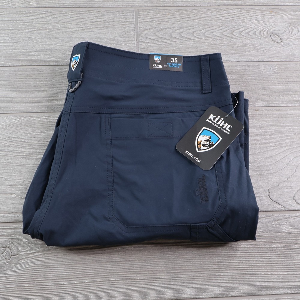 NEW Kuhl Renegade Shorts Men's Size 35 Canvas Hiking Stretch 10" Inseam NWT